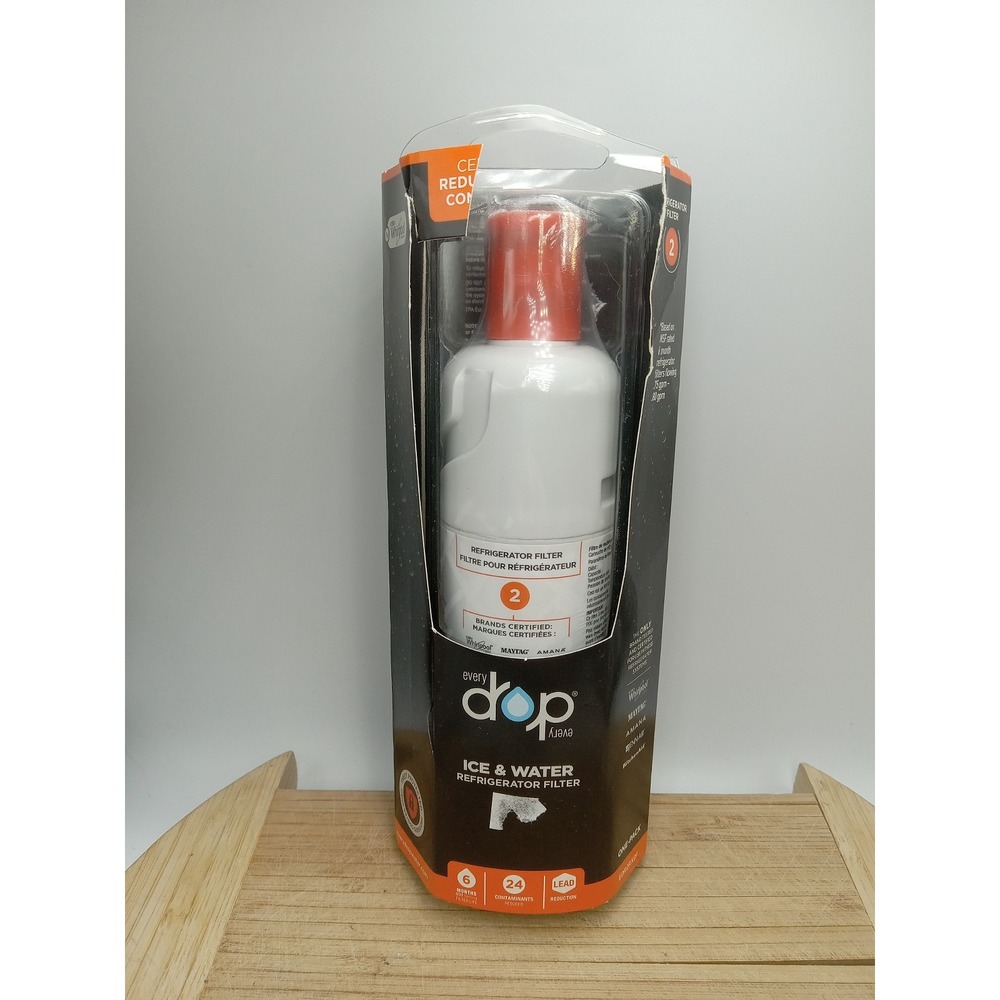 EveryDrop Ice & Water Refrigerator Filter ΕDR2RXD1 Damage Box Sealed Inside.‎